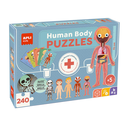 Jogo Educativo Puzzle Apli Corpo Humano 240 Peças