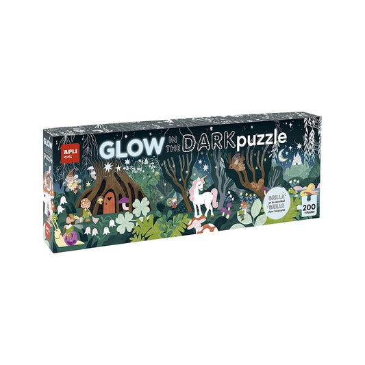 Jogo Educativo Puzzle Apli Fluor Bosque Mágico 200 Peças