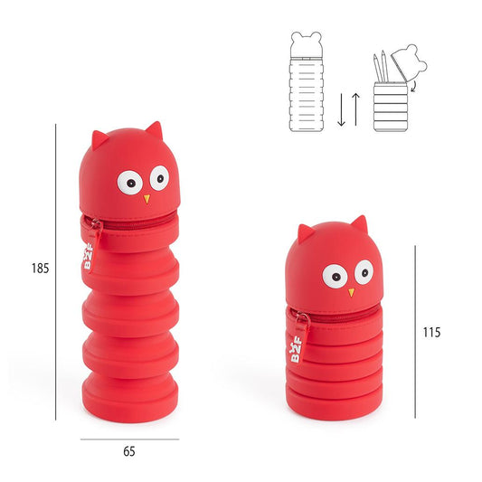 Estojo Silicone Extensível Growing Pets Coruja
