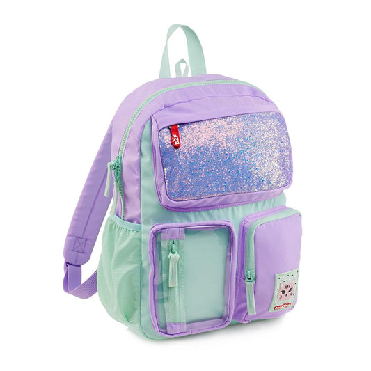 Mochila Infantil Turquesa e Lilás 17L