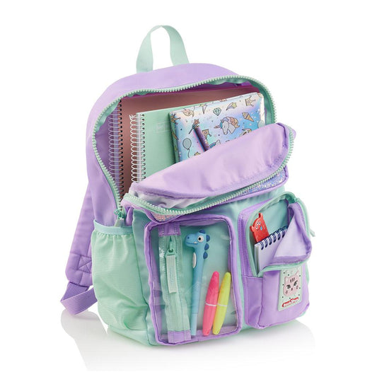 Mochila Infantil Turquesa e Lilás 17L