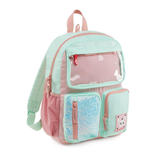 Mochila Infantil Turquesa e Rosa 17L