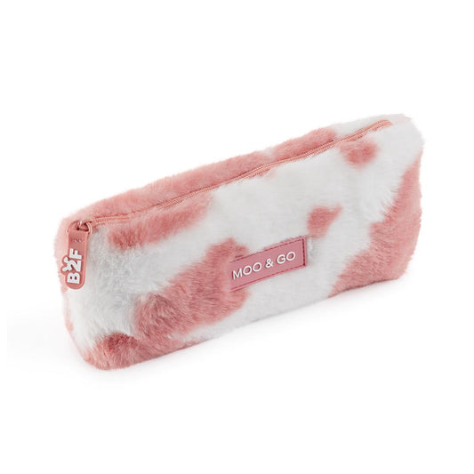 Estojo Peluche Moo/Go Rosa