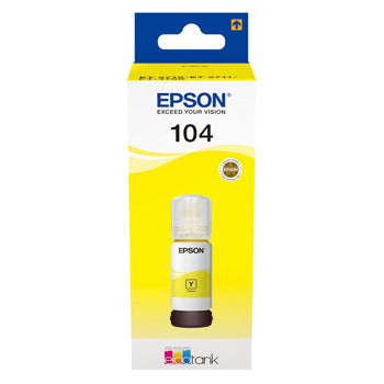 Tinteiro Epson 104 Amarelo C13T00P440 70ml 7500 Pág.