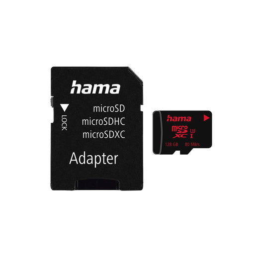 Cartão Memória micSDXC 128GB Hama + Adaptador