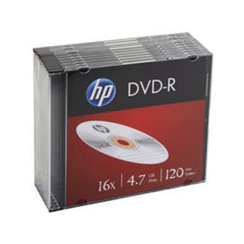 DVD-R 4.7GB 16x HP Slim Case 10un