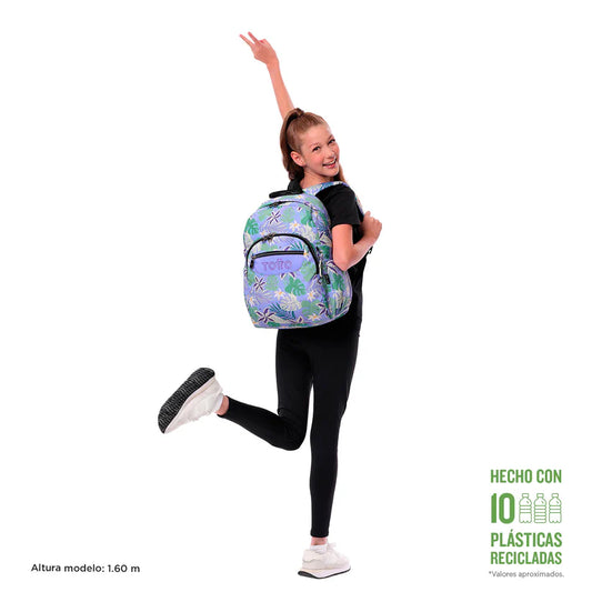 Mochila Escolar 8 a 12 anos Acuarela 4QC