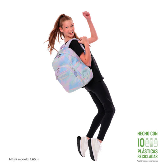 Mochila Escolar 8 a 12 anos Acuarela 5DO