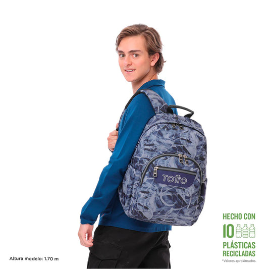 Mochila Escolar 8 a 12 anos Acuarela 6YG