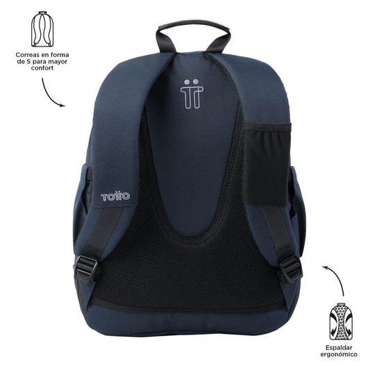 Mochila Escolar 8 a 12 anos Rayol Azul-Marinho