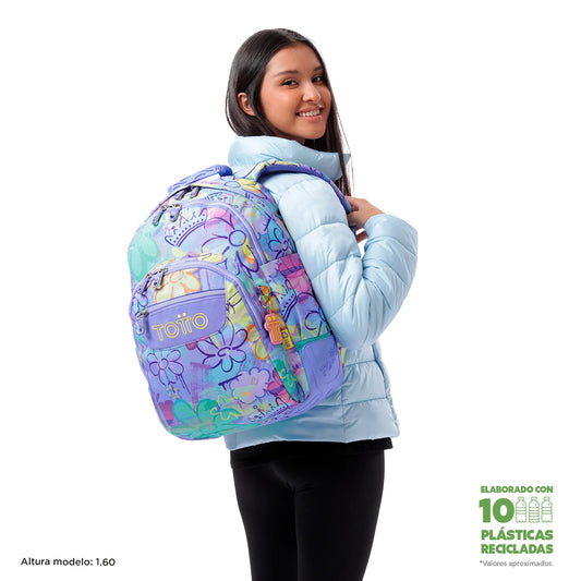Mochila Escolar 8 a 12 anos Rayol 5Q8