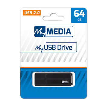 Pen Drive USB-A 2.0 64GB MYMEDIA Preto