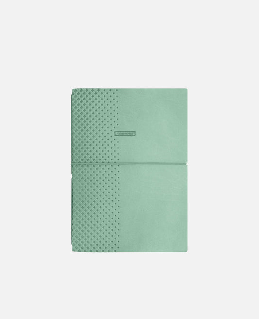 Caderno Duplo Pautado + Liso A5 Verde