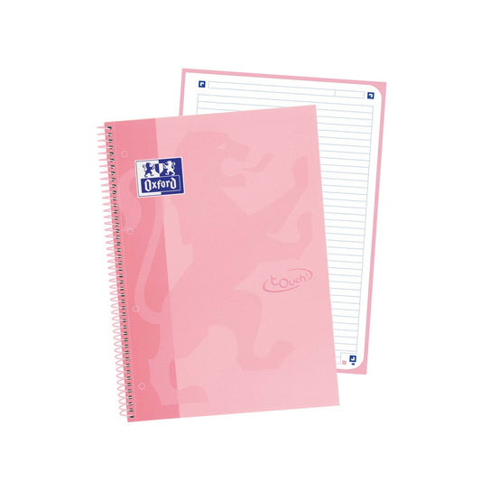 Caderno Espiral A4 Oxford Touch Capa Dura Flamingo Pautado