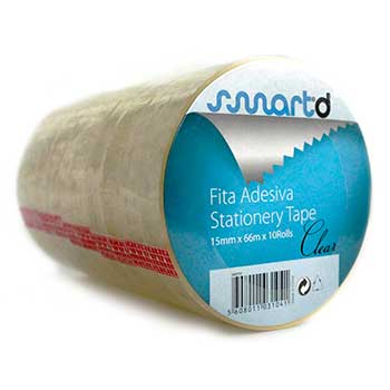 Fita Adesiva 15mmx66m Clear Pack 10