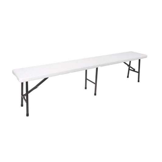 Banco Dobrável Branco 180x25x43cm