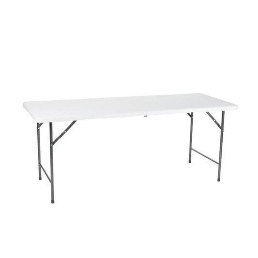 Mesa Dobrável Branco 180x70x74cm