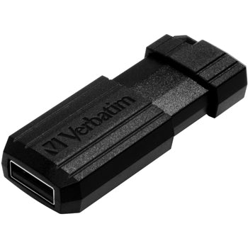 Pen Drive 128GB VERBATIM PINSTRIPE USB 2.0 Preto