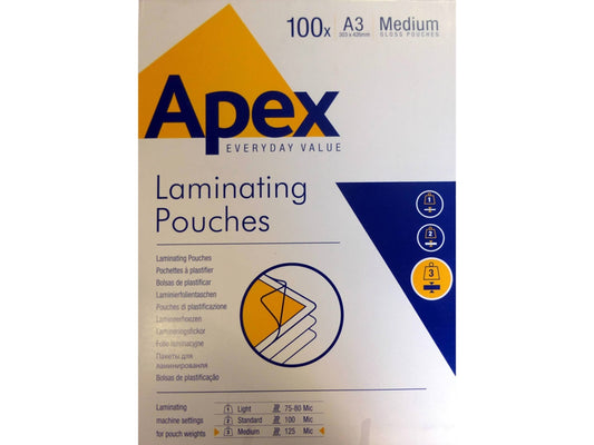 Bolsas de Plastificar 303x426mm A3 125mic 100un