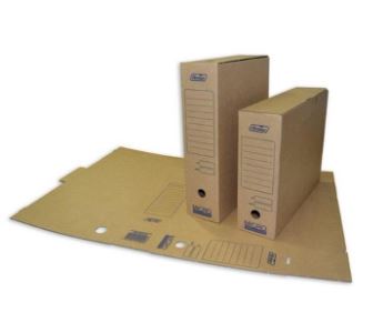 Caixa Micro Arquivador Desmontado L80 Kraft - Pack 25un.