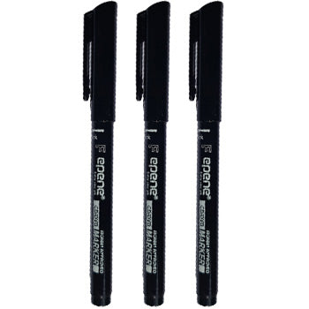 Marcador Permanente Fino Epene Preto - Blister 3un