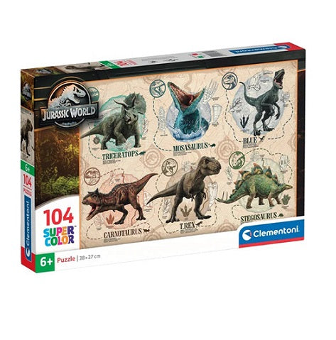 Puzzle Clementoni 104 Peças - Jurassic World