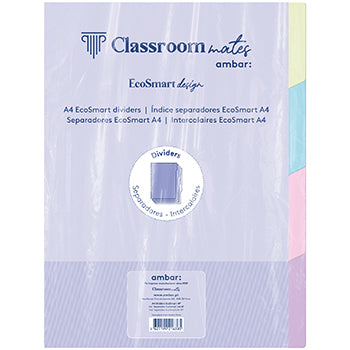 Separadores Caderno Inteligente Ambar Ecosmart PP A4 4 div.