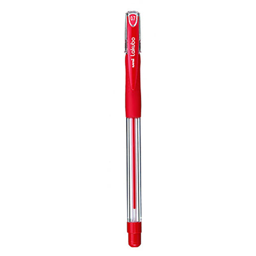 Esferográfica Uni Lakubo SG100 Ruber Grip 0,7mm Vermelho