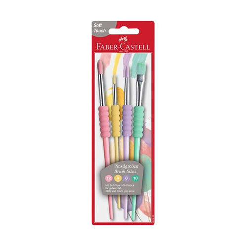 4 Pincéis Faber-Castell Soft Touch Pastel (481620)