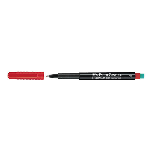 Marcador Acetato Faber-Castell OH Lux F Vermelho