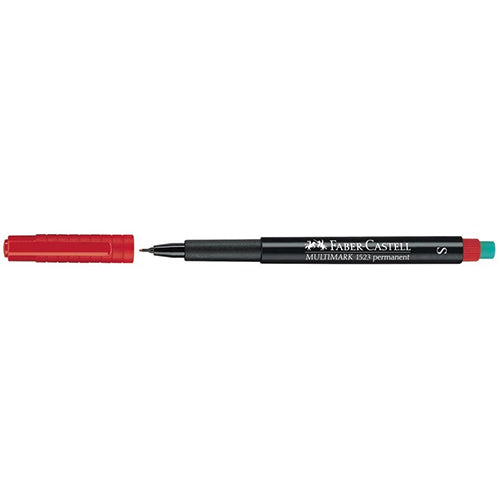 Marcador Acetato Faber-Castell OH Lux EF Vermelho