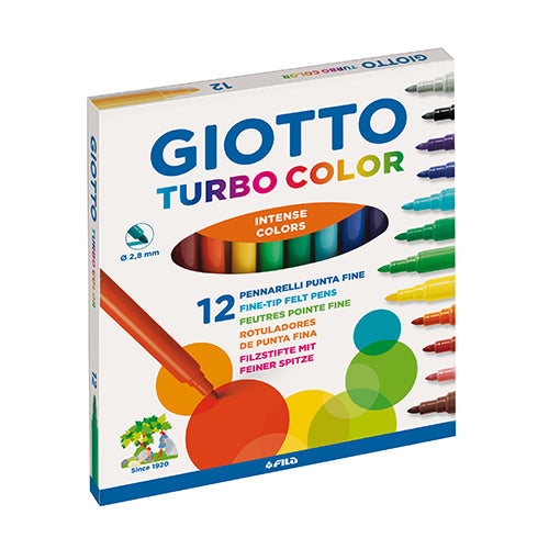 Marcadores Feltro Giotto Tubo Color Emb.12  F416000