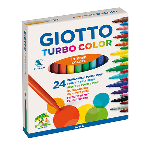 Marcadores Feltro Giotto Turbo Color Emb.24  F417000