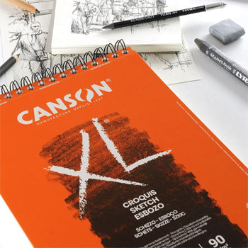 Bloco Espiralado Canson XL Croquis A3 90gr 120 Folhas