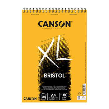 Bloco Espiralado Canson XL Bristol A4 180gr 50 Folhas