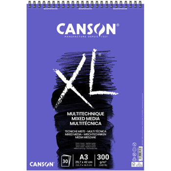 Bloco Espiralado Canson XL Mix Media A3 300gr 30F