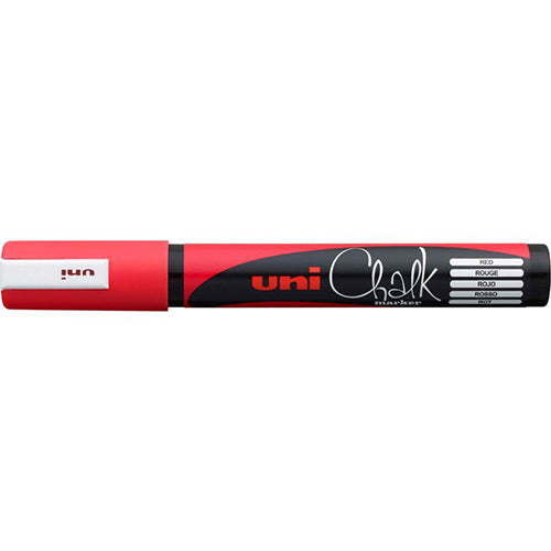 Marcador Giz Líquido Uni Chalk PWE-5M Vermelho