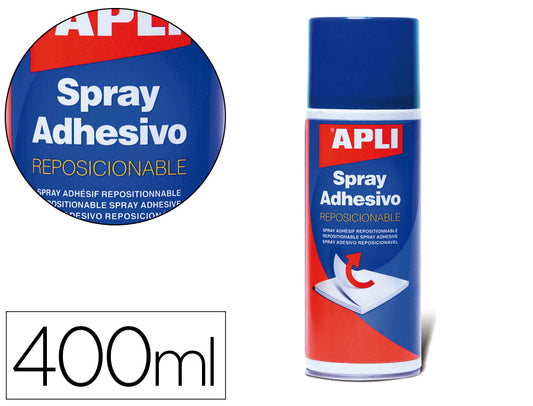 Cola Apli Spray Reposicionavel frasco 400ml