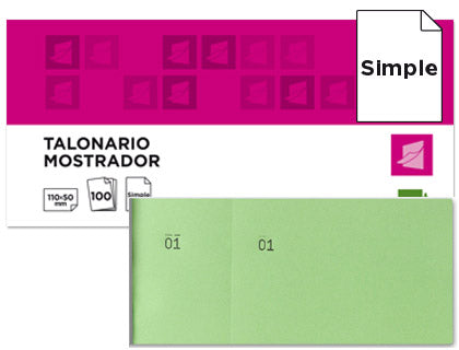 Bloco de Talões 6/4 Verde - Talonário, Rifas Emb.20