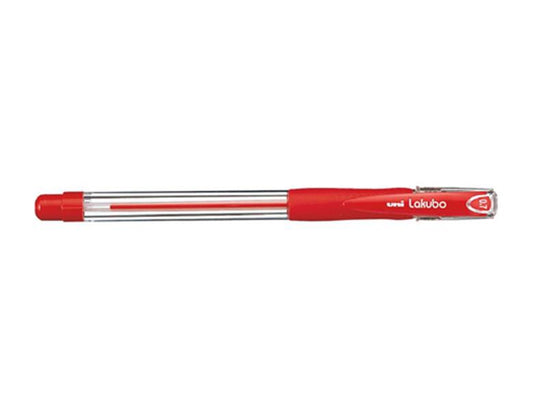 Esferográfica Uni Lakubo SG100 Ruber Grip 0,7mm Vermelho