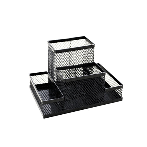 Porta Lápis Organizer Rede Metal Preto