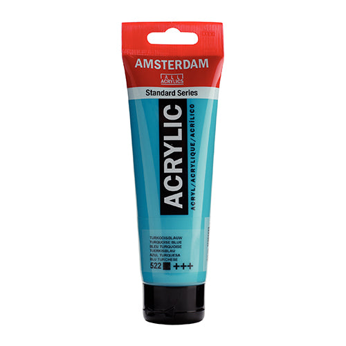 Tinta Acrílica Amsterdam 120ml 1709-522 Azul Turquesa