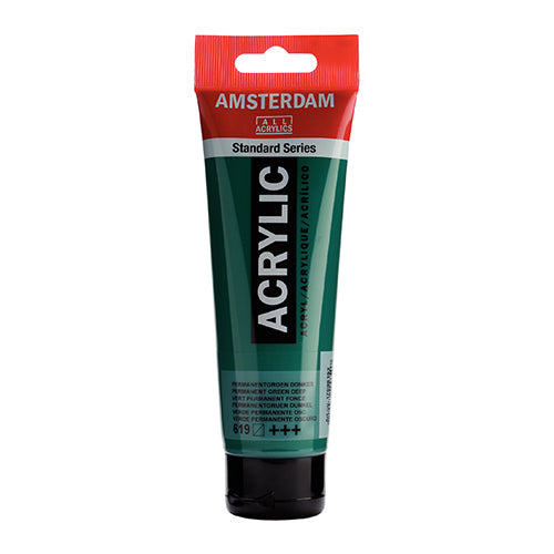 Tinta Acrílica Amsterdam 120ml 1709-619 Verde Perm Escuro