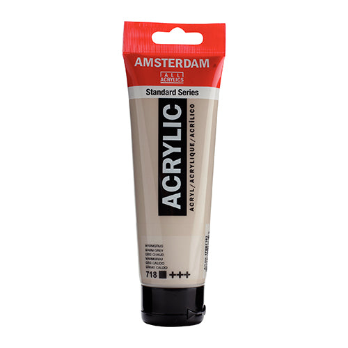 Tinta Acrílica Amsterdam 120ml 1709-718 Cinza Quente