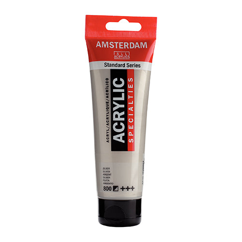 Tinta Acrílica Amsterdam 120ml 1709-800 Prata