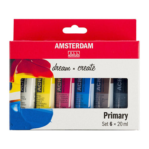 Tintas Acrílicas Amsterdam 20ml Primary Cx.6