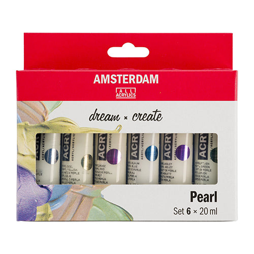 Tintas Acrílicas Amsterdam 20ml Pearl Cx.6