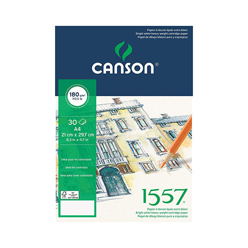 Bloco Desenho Canson 1557 Dessin A4 180gr 30 Folhas