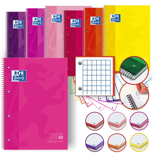 Caderno Espiral A4 Oxford Capa Dura 100430198 80F Q Azul