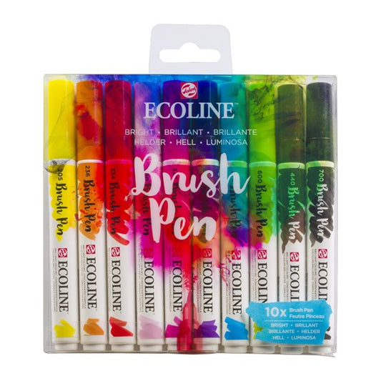 Marcadores Ecoline Brush Pen Talens Bright 11509803